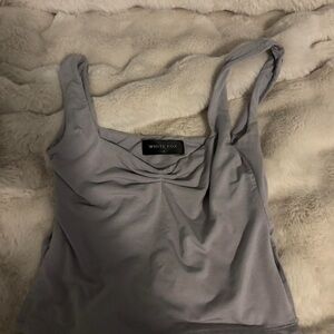 White Fox Boutique Gray Tank Top